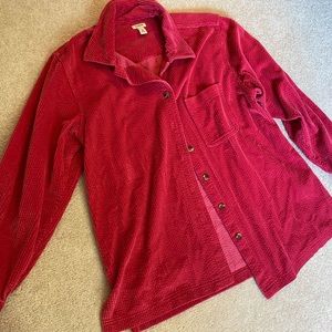 Hot Pink Corduroy Shacket